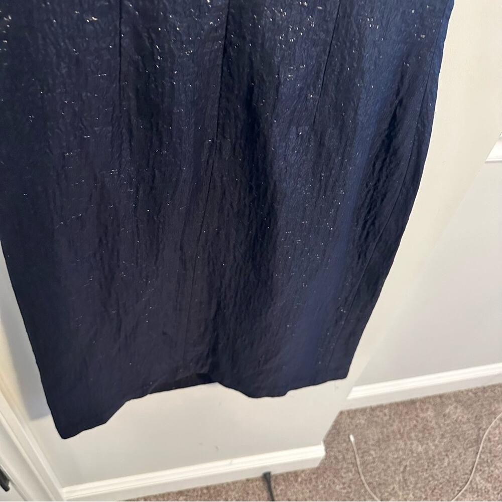 Tocca Midnight Blue Metallic Mini Dress XS - Picture 5 of 12